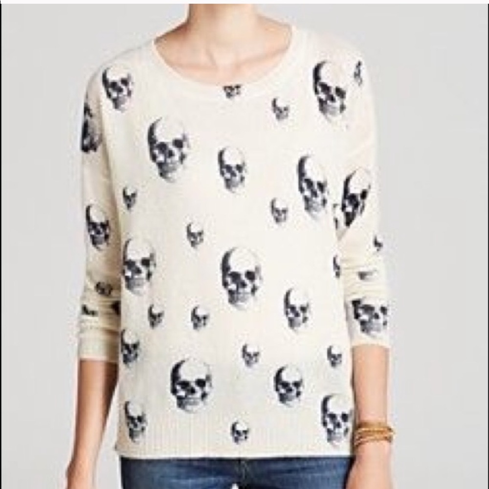 Skull cashmere sweater XS